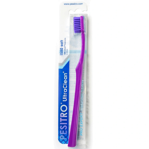 Зубные щетки для взрослых с пластиковой ручкой PESITRO (UltraClean Soft 1580)