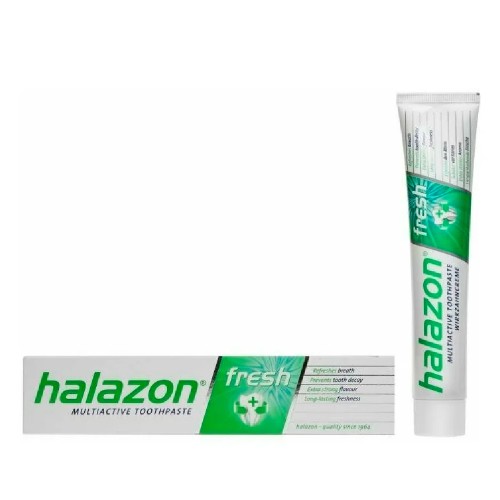 OneDropOnly halazon fresh Зубная паста 75ml для ежедненого применения, с ментолом, способствует реминерализации зубов и отверждения эмали .