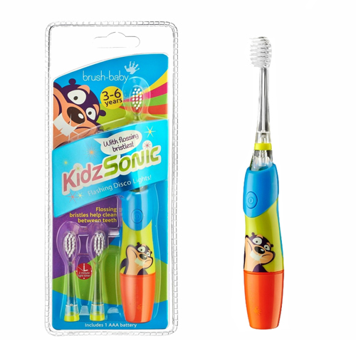 Brush Baby - Щетка зуб/электрич.звуковая (3-6 лет) KidzSonic (голубая)