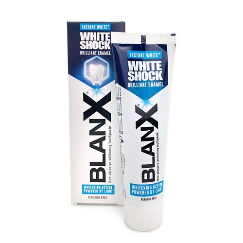 BlanX White Shock Blue Formula отбеливающая зубная паста | фото