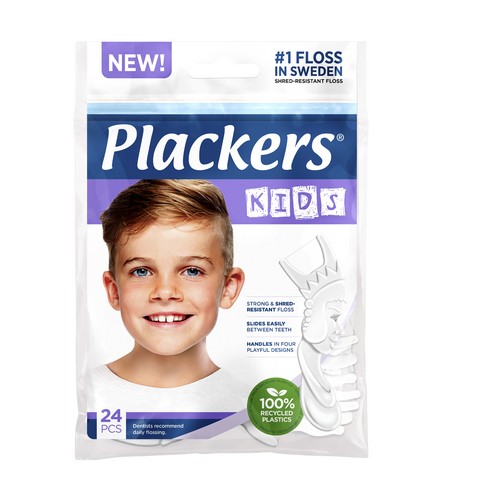 Plackers Kids детский флосс-зубочистка, 24 шт. | фото