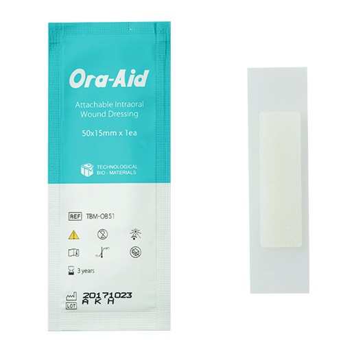 Заживляющий пластырь для слизистой рта ORA-AID, 50*15 мм, 1 шт слайд 1