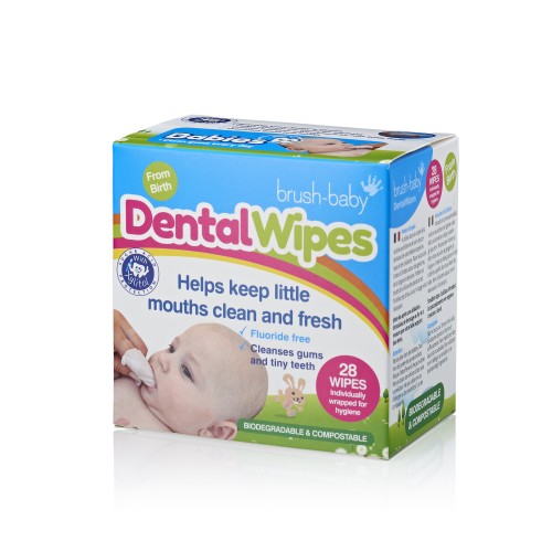 Brush-Baby DentalWipes детские зубные салфетки слайд 1