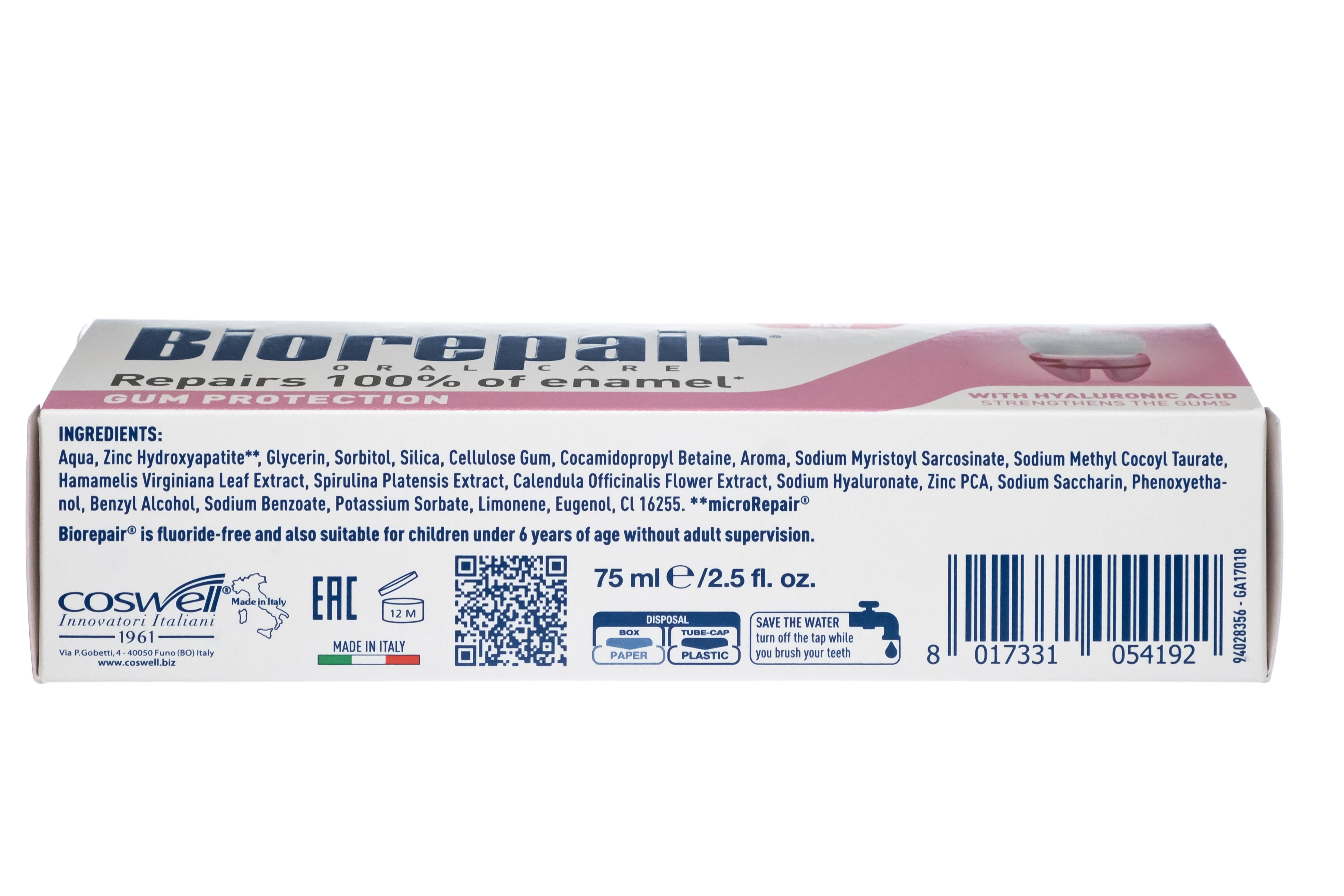 biorepair зубная паста с кальцием
