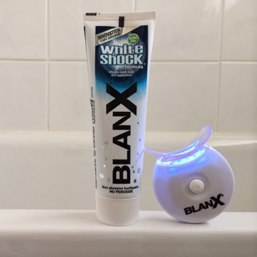 BlanX White Shock Treatment отбеливающая паста с лампой | фото