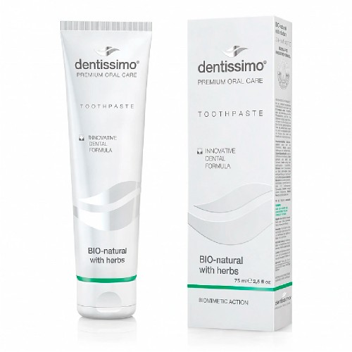 Dentissimo Зубная паста BIO-NATURAL WITH HERBS TOOTHPASTE 75 ml