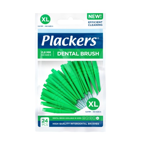 Межзубные ершики Plackers Dental Brush XL, 0.8 мм | фото
