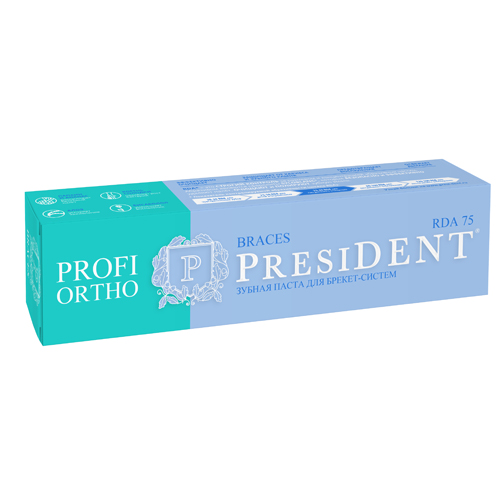 PresiDENT Profi Ortho Braces зубная паста для брекет-систем, 50 мл | фото