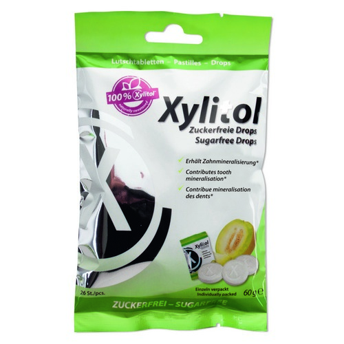 Xylitol Functional Drops профилактические леденцы с ксилитом, 60 г, дыня | фото