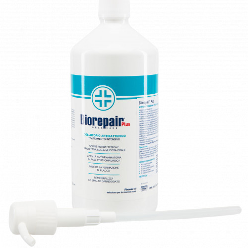Biorepair Plus Antibacterial Mouthwash / Антибактериальный ополаскиватель для полости рта 1л