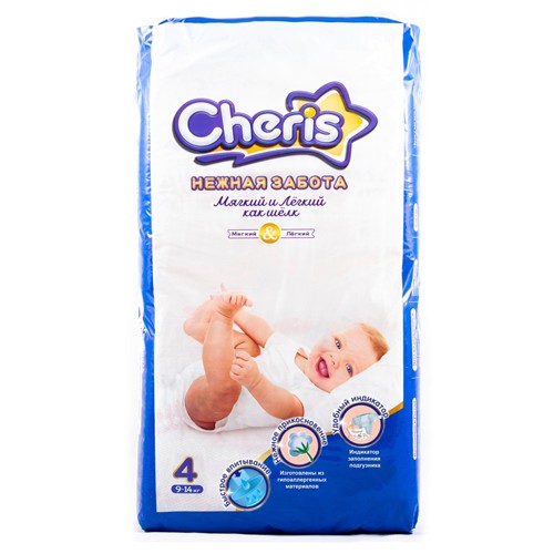 Детские подгузники Cheris 10 шт., L (9-14кг) | фото